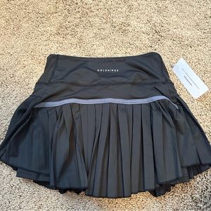 NWT Black Gold Hinge Tennis Skirt